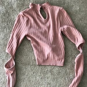 Pink Mid Crop Top